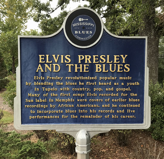 Mississippi Blues Commission - Elvis Presley and the Blues Historical Marker Tupelo Mississippi